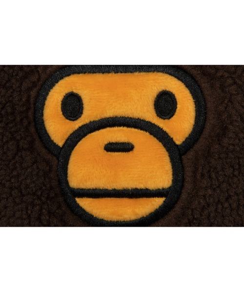 A BATHING APE（アベイシングエイプ）の「ALL BABY MILO MINI FAUX FUR BACKPACK（バックパック/リュック・メンズ・ブラウン・FREE）」の4枚目の写真