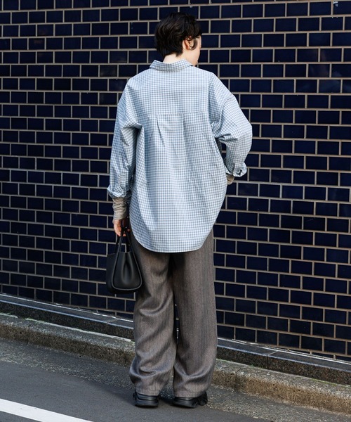 GEORGE'S（ジョージズ）の「スナップボタンチェックシャツ（シャツ/ブラウス・レディース・ブラウン系/ブルー系1/ブルー系2・FREE）」の19枚目の写真