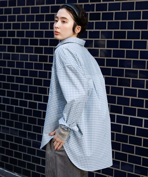 GEORGE'S（ジョージズ）の「スナップボタンチェックシャツ（シャツ/ブラウス・レディース・ブラウン系/ブルー系1/ブルー系2・FREE）」の22枚目の写真