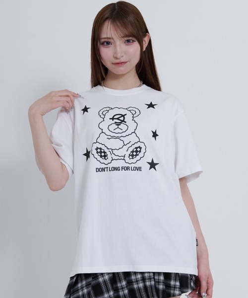 OY(オーワイ)の「『OY/オーワイ』SHINE STAR DOLLY TEE /シャインスタードリーTシャツ(Tシャツ/カットソー・レディース・ホワイト/ブルー/ブラック・L/M)」の2枚目の写真