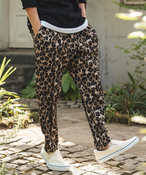mp14468- Leopard Relax Pants レオパードイージーパンツ(S61926cmb