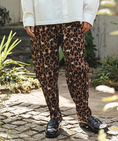 mp14468- Leopard Relax Pants レオパードイージーパンツ(S61926cmb