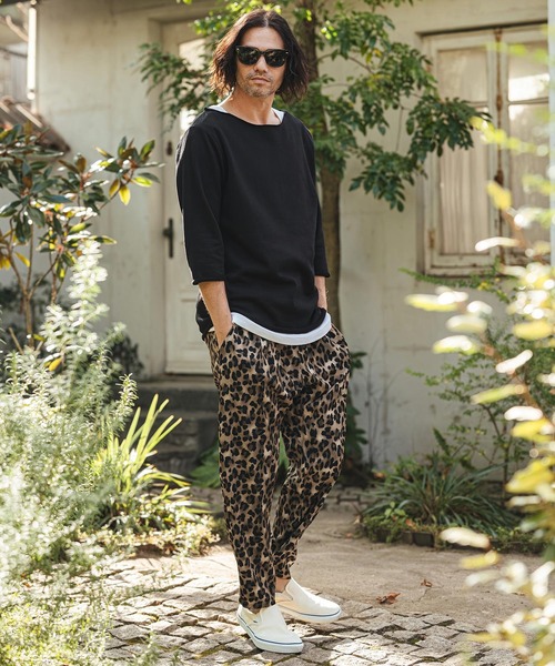 CAMBIO(カンビオ)の「mp14468- Leopard Relax Pants レオパードイージーパンツ(S61926cmb)(その他パンツ・メンズ・チャコール/ベージュ/キャメル/オリーブ・L/M/S)」の7枚目の写真