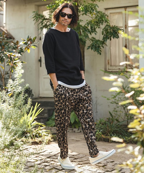 CAMBIO(カンビオ)の「mp14468- Leopard Relax Pants レオパードイージーパンツ(S61926cmb)(その他パンツ・メンズ・チャコール/ベージュ/キャメル/オリーブ・L/M/S)」の8枚目の写真