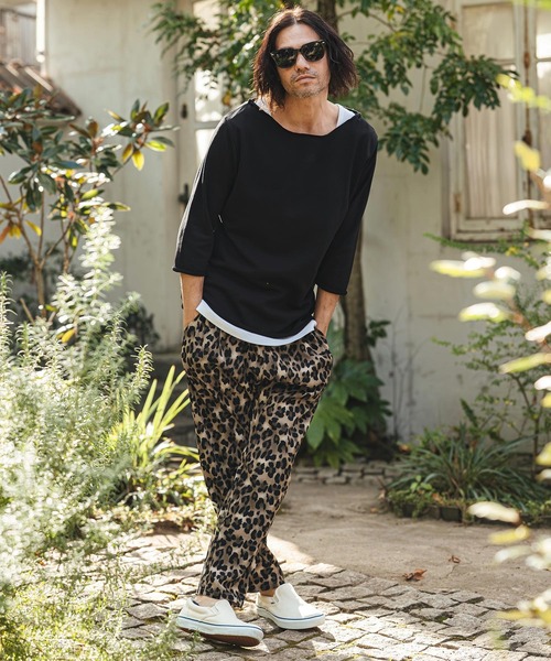 CAMBIO(カンビオ)の「mp14468- Leopard Relax Pants レオパードイージーパンツ(S61926cmb)(その他パンツ・メンズ・チャコール/ベージュ/キャメル/オリーブ・L/M/S)」の9枚目の写真