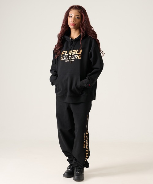 FUBU( フブ)の「FUBU フブ ブランド Pullover Hoodie / プルオーバー スウェット パーカー(セットアップ対応)(パーカー・メンズ・ブラック・M/L/XL/XXL)」の8枚目の写真