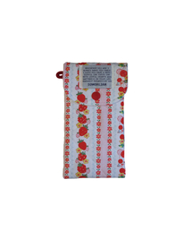 SOWORLIAN（ソウォーリアン）の「ペンケース ペンシルポーチ_キルティング レッドストロベリー（ステーショナリー）」