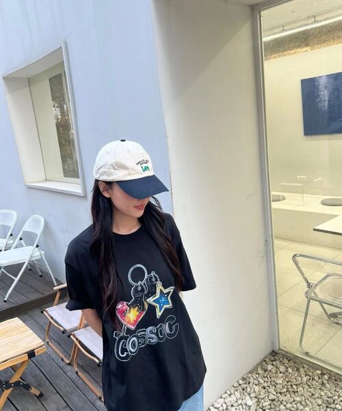 COSO(コソ)の「コソ キーリング オーバー Tシャツ (ブラック)(Tシャツ/カットソー・レディース・ブラック・S/M/L)」の11枚目の写真