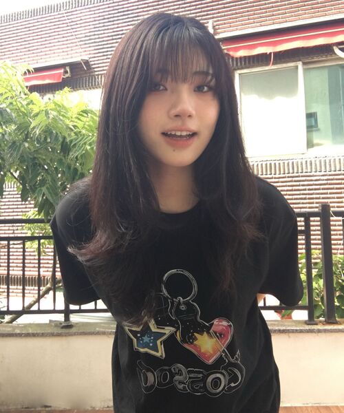 COSO(コソ)の「コソ キーリング オーバー Tシャツ (ブラック)(Tシャツ/カットソー・レディース・ブラック・S/M/L)」の2枚目の写真