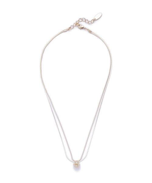 NATURAL BEAUTY BASIC(ナチュラルビューティーベーシック)の「ドームストーンツインネックレス(ネックレス・レディース・シルバー/ゴールド・フリ-)」の2枚目の写真