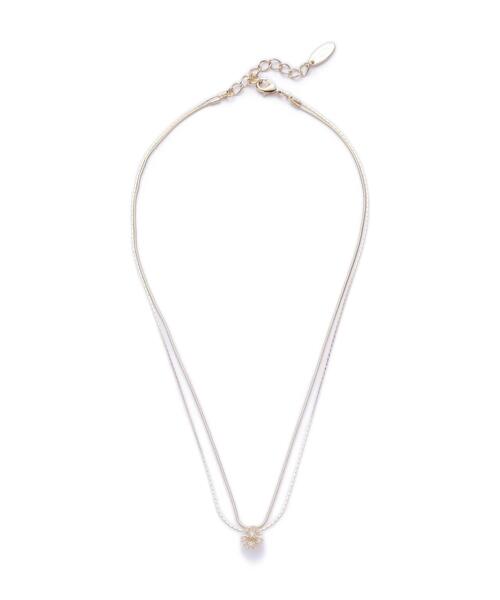 NATURAL BEAUTY BASIC(ナチュラルビューティーベーシック)の「ドームストーンツインネックレス(ネックレス・レディース・シルバー/ゴールド・フリ-)」の2枚目の写真