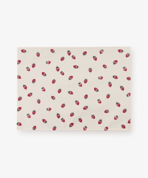 Afternoon Tea(アフタヌーンティー)の「ストロベリーラミネートランチョンマット(ランチョンマット/テーブルウェア・レディース・ホワイト・ONE SIZE)」の1枚目の写真