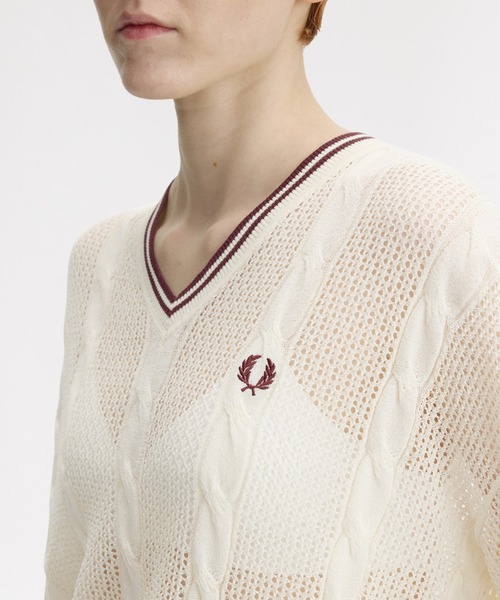 Mesh Cable Knit Jumper／メッシュケーブルニット（ニット/セーター