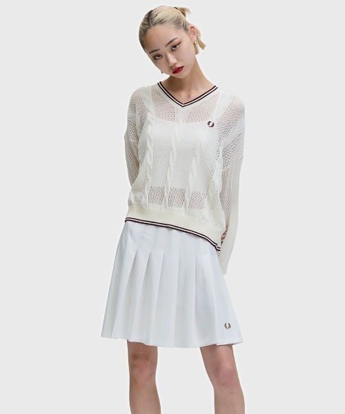 Mesh Cable Knit Jumper／メッシュケーブルニット（ニット/セーター