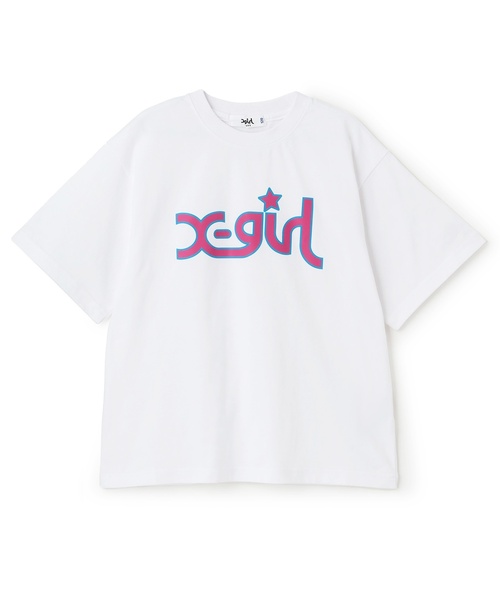 X-girl Stages（エックスガールステージス）の「ミルズロゴ半袖Tシャツ（Tシャツ/カットソー・キッズ・ホワイト/ブラック/ピンク/ブルー・80ｃｍ/90cm/110cm/100cm/120cm/130cm/140cm）」の14枚目の写真