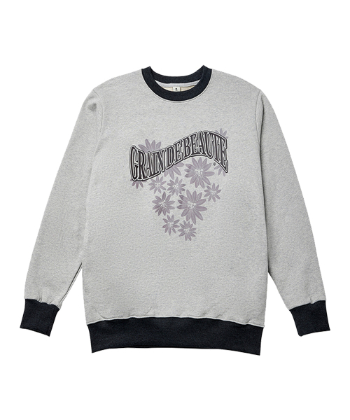 GRAIN DE BEAUTE（グランデボーテ）の「BLOSSOM MULTI SWEAT [GRAY]（スウェット・レディース・グレー・M/S/L）」の2枚目の写真