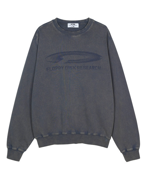 FDR(エフディーアール)の「Pigment Washed Disk Logo Crewneck Slate Gray(スウェット・メンズ・その他・M/L/S)」の1枚目の写真