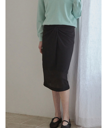 BEMUSE MANSION（ビミューズマンション）の「Twist point skirt - Black（スカート）」