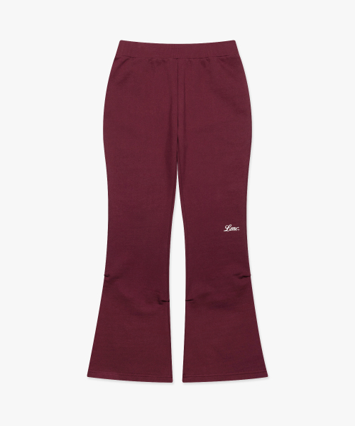 LMCの「WM SHIRRING BOOTS CUT SWEAT PANTS burgundy(スウェットパンツ・レディース・その他・S/M)」の2枚目の写真