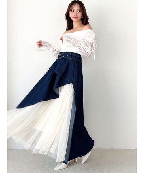 RESEXXY(リゼクシー)の「レイヤードオフショルブラウス(シャツ/ブラウス・レディース・ブラック/ホワイト/オレンジ・FREE)」の7枚目の写真