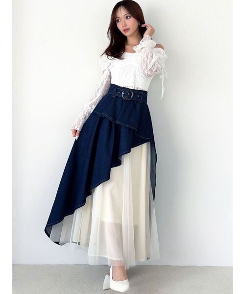 RESEXXY(リゼクシー)の「レイヤードオフショルブラウス(シャツ/ブラウス・レディース・ブラック/ホワイト/オレンジ・FREE)」の8枚目の写真