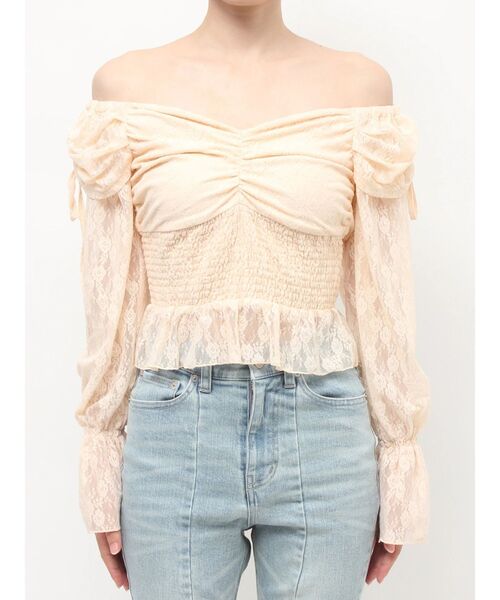 RESEXXY(リゼクシー)の「レイヤードオフショルブラウス(シャツ/ブラウス・レディース・ブラック/ホワイト/オレンジ・FREE)」の20枚目の写真