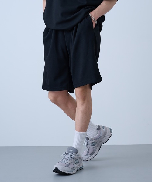 DISCUS（ディスカス）の「【DISCUS】吸汗速乾イージーセットアップ Tシャツ+パンツ2点セット　ワッフル生地 COOLMAX スポーツ/アウトドア/ワンマイルウェア 6273-8114 MNY（Tシャツ/カットソー・メンズ・ブルー/ブラック系1/ブラック・L/M/XL）」の22枚目の写真
