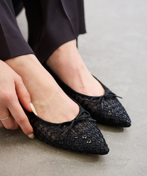 LE TALON | ポインテッドフラワースパンコールバレエ(バレエシューズ)