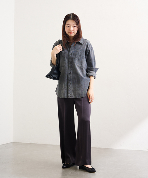 LE TALON(ルタロン)の「ポインテッドフラワースパンコールバレエ(バレエシューズ・レディース・ブラック×ブラック/アイボリー・22cm/22.5cm/23cm/23.5cm/24cm/24.5cm/25cm/25.5cm)」の14枚目の写真