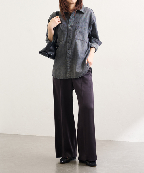 LE TALON(ルタロン)の「ポインテッドフラワースパンコールバレエ(バレエシューズ・レディース・ブラック×ブラック/アイボリー・22cm/22.5cm/23cm/23.5cm/24cm/24.5cm/25cm/25.5cm)」の16枚目の写真