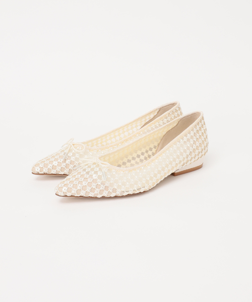 LE TALON(ルタロン)の「ポインテッドフラワースパンコールバレエ(バレエシューズ・レディース・ブラック×ブラック/アイボリー・22cm/22.5cm/23cm/23.5cm/24cm/24.5cm/25cm/25.5cm)」の11枚目の写真