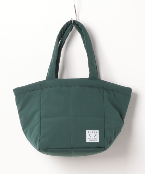 RUSTY(ラスティ)の「【RUSTY/ラスティー】中綿 キルティング トートBAG(トートバッグ・レディース・オレンジ/ブラック/ダークグリーン・FREE)」の8枚目の写真
