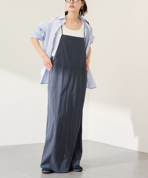 FRAMeWORK(フレームワーク)の「ヴィンテージライクキャミワンピース(ワンピース・レディース・ブラック/ブルー・36/38)」の3枚目の写真