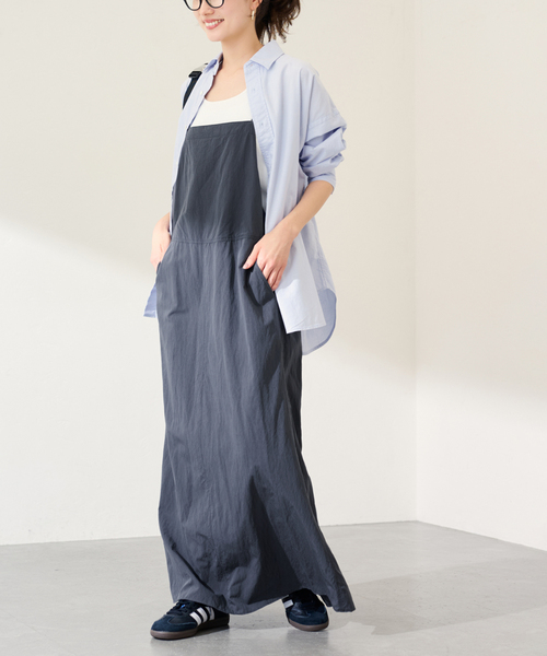 FRAMeWORK(フレームワーク)の「ヴィンテージライクキャミワンピース(ワンピース・レディース・ブラック/ブルー・36/38)」の4枚目の写真