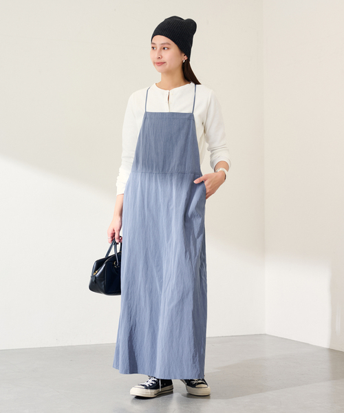 FRAMeWORK(フレームワーク)の「ヴィンテージライクキャミワンピース(ワンピース・レディース・ブラック/ブルー・36/38)」の10枚目の写真