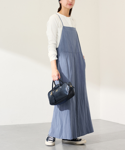 FRAMeWORK(フレームワーク)の「ヴィンテージライクキャミワンピース(ワンピース・レディース・ブラック/ブルー・36/38)」の13枚目の写真