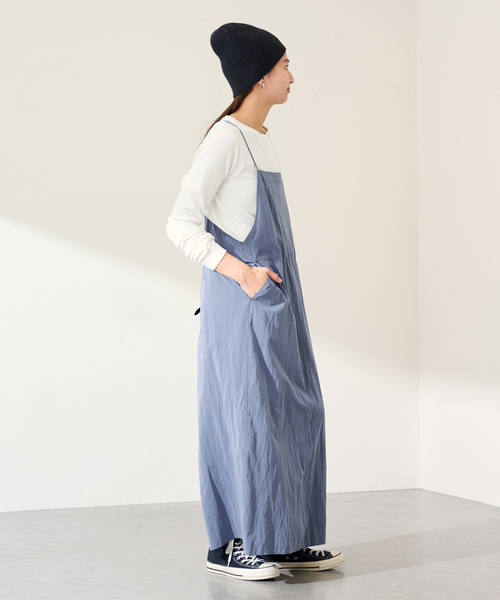 FRAMeWORK(フレームワーク)の「ヴィンテージライクキャミワンピース(ワンピース・レディース・ブラック/ブルー・36/38)」の14枚目の写真