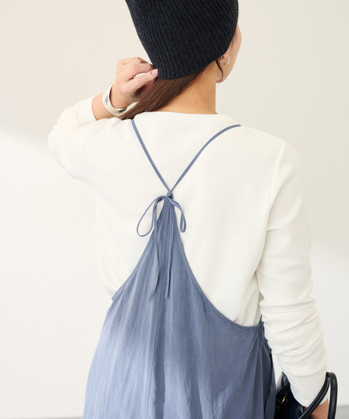 FRAMeWORK(フレームワーク)の「ヴィンテージライクキャミワンピース(ワンピース・レディース・ブラック/ブルー・36/38)」の17枚目の写真