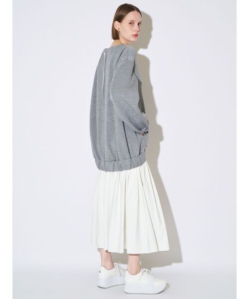 ELENDEEK（エレンディーク）の「フォルムドッキングワンピース（ワンピース・レディース・ブラック/グレー・01/02）」の6枚目の写真