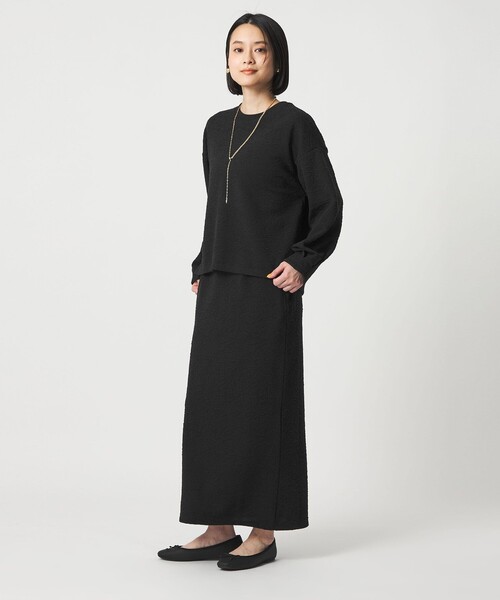 A DAY IN THE LIFE UNITED ARROWS(アデイインザライフユナイテッドアローズ)の「パフジャガード タイトスカート <A DAY IN THE LIFE>(スカート・レディース・ナチュラル/ロイヤルブルー/ブラック・FREE)」の6枚目の写真