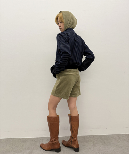 Oriens JOURNAL STANDARD（オリエンス ジャーナルスタンダード）の「《追加》ストライプバイカージャケット（その他アウター・レディース・グレー/ネイビー・FREE）」の12枚目の写真