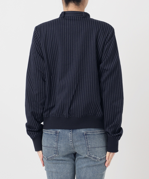 Oriens JOURNAL STANDARD（オリエンス ジャーナルスタンダード）の「《追加》ストライプバイカージャケット（その他アウター・レディース・グレー/ネイビー・FREE）」の20枚目の写真