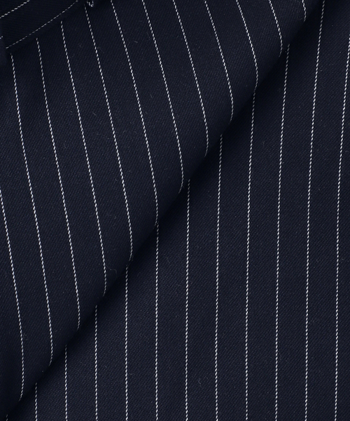 Oriens JOURNAL STANDARD（オリエンス ジャーナルスタンダード）の「《追加》ストライプバイカージャケット（その他アウター・レディース・グレー/ネイビー・FREE）」の6枚目の写真