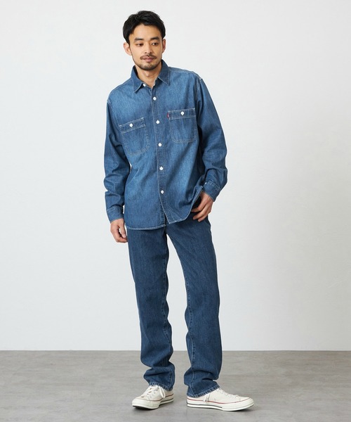 EDWIN（エドウィン）の「EDWIN エドウィン インターナショナルベーシック 404 ゆったりストレート デニムパンツ ジーンズ（デニムパンツ・メンズ・ブルー/ブラック系その他/ライトインディゴブルー/ブルー系その他/インディゴブルー・35/34/33/32/31/29/36/30）」の8枚目の写真