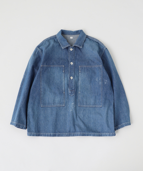Ets.MATERIAUX(マテリオ)の「ETS.MATERIAUX(マテリオ) Denim Us Army シャツ(シャツ/ブラウス・メンズ・ブルー系その他/ブルー・LARGE/MEDIUM)」の2枚目の写真