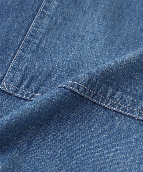Ets.MATERIAUX(マテリオ)の「ETS.MATERIAUX(マテリオ) Denim Us Army シャツ(シャツ/ブラウス・メンズ・ブルー系その他/ブルー・LARGE/MEDIUM)」の3枚目の写真