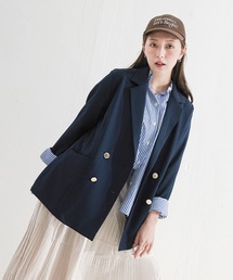 en CAnAF（エンカナフ）の「【オンもオフも頼れる一着】ダブルテーラードジャケット（テーラードジャケット）」