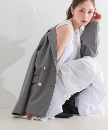 en CAnAF（エンカナフ）の「【オンもオフも頼れる一着】ダブルテーラードジャケット（テーラードジャケット）」