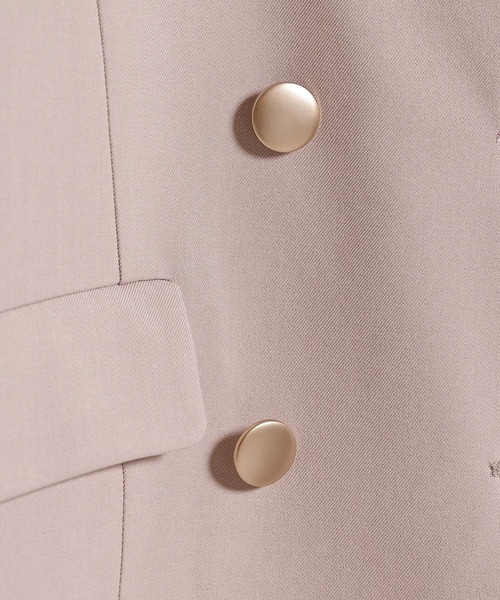 en CAnAF（エンカナフ）の「ダブルテーラードジャケット（テーラードジャケット・レディース・アイボリー/グレー/ネイビー・フリー）」の10枚目の写真