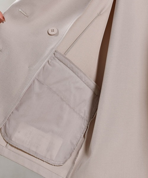 en CAnAF（エンカナフ）の「ダブルテーラードジャケット（テーラードジャケット・レディース・アイボリー/グレー/ネイビー・フリー）」の13枚目の写真